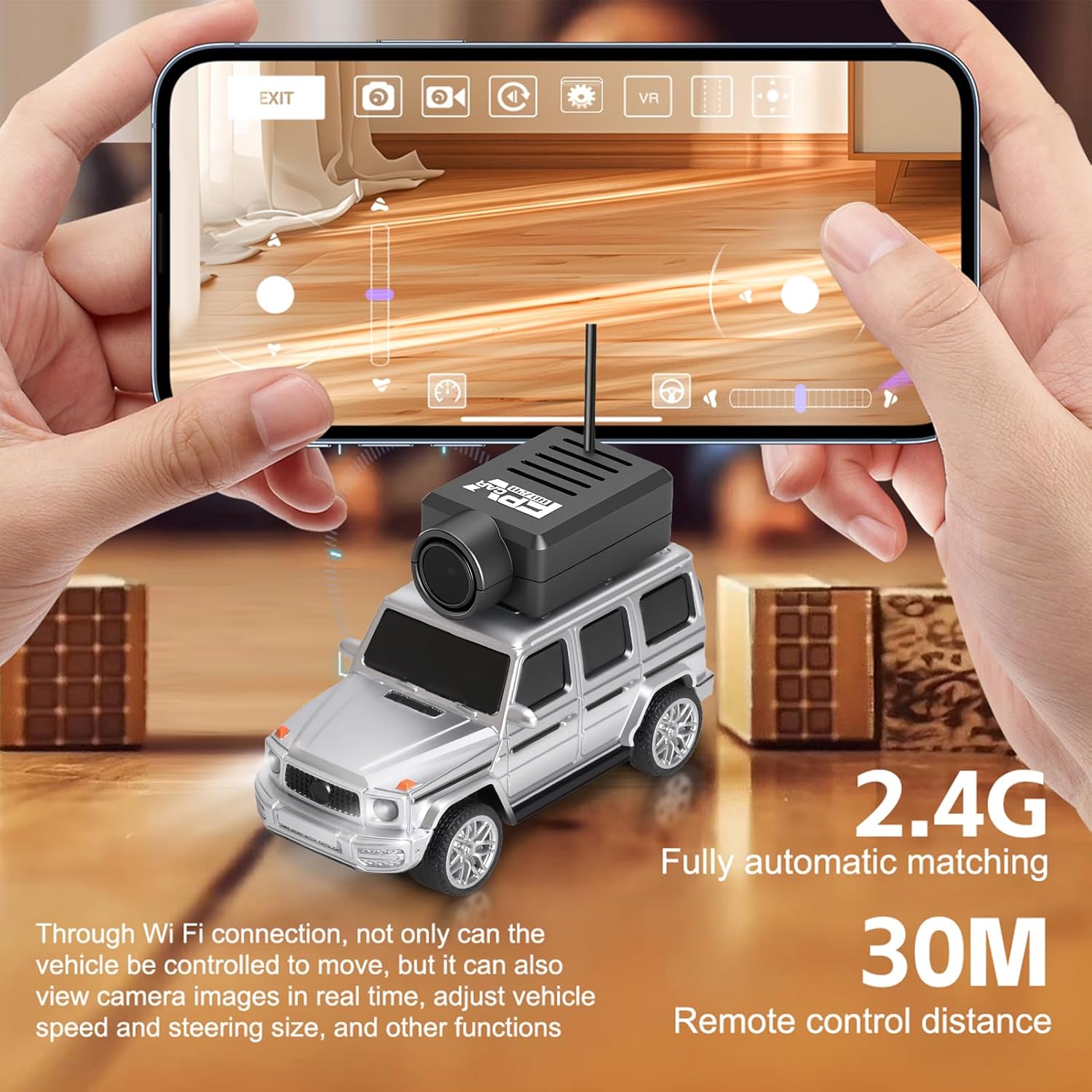 Mini RC Car with FPV Camera 720P